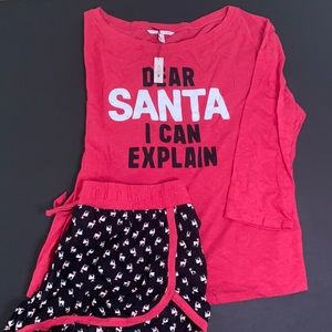 VS Christmas pj short set